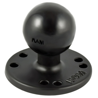 RAM 1.5" (38mm) Diameter Rubber Ball With 2.5" Round Base