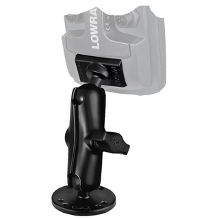 RAM 1" (25mm) Ball Marine Electronic LIGHT USE Mount for Lowrance Elite-4 And Mark-4 Series Fishfinders