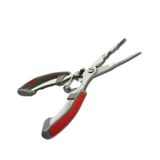 Long Nose Pliers With Serrated Jaws, Line Cutter And Crimper