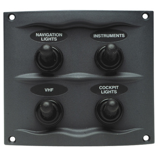 BEP Marinco 4 Gang Splash Proof Switch Panel