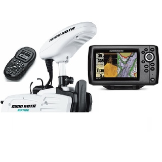 Minn Kota Riptide And Humminbird Helix 5DI GPS Starter Pack