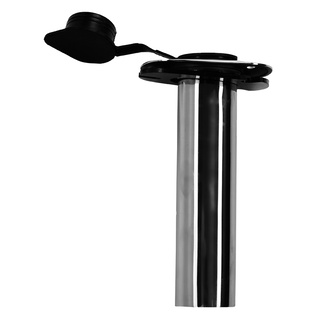 Deluxe Rod Holder Stainless Steel Vertical Oval Head With Covering Cap
