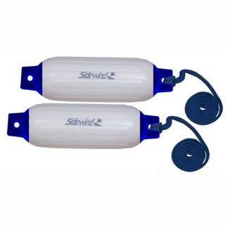 Sidewind Fenders Twin Pack With Lanyards 23" x 6.5"