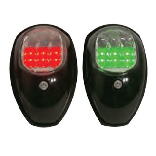 LED Side Mounting Navigation Lights Black