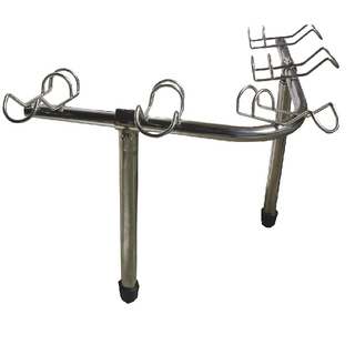 Transom Corner Mount 5-Way Rod Holder With Adjustable Legs