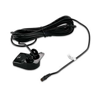 Garmin Plastic Transom Mount Transducer With Depth and Temperature, 4-Pin Dual Beam