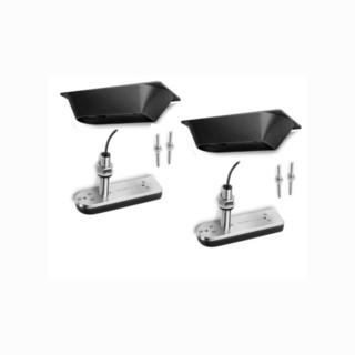 Garmin GT41-THP Stainless Steel Thru-Hull Pair DownVu/SideVu 500 W (CHIRP 260/455 kHz) Traditional 600 W (50/200 kHz) Transducers