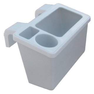 Gunwale Mounted Tackle Storage Bin With Drink Holder