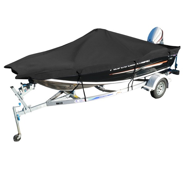 Durable Custom Boat Cover For Quintrex F390 Explorer Side Console Forked Bow