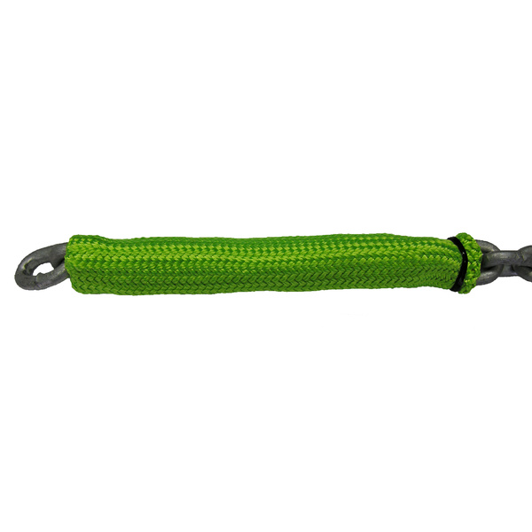 Chain Sock Fluro Green Designed To Protect Vessels Winch And Dampen Chain Noise Suits 8m x 6mm Short Link