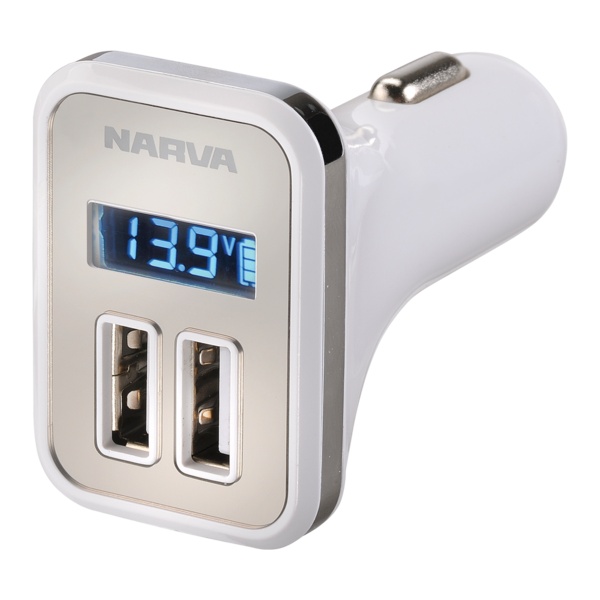 USB Power Adaptor With LED Volt/Amp Display