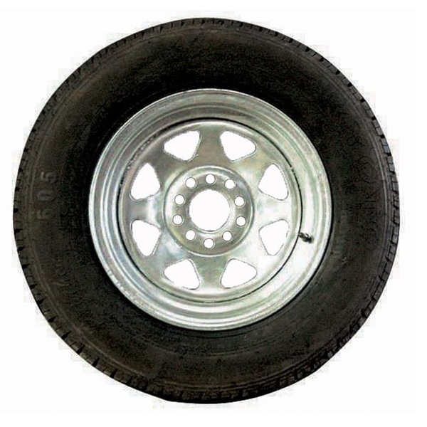 Spare Trailer Wheel Rim And Tyre Multi-Fit Hole Pattern 10"