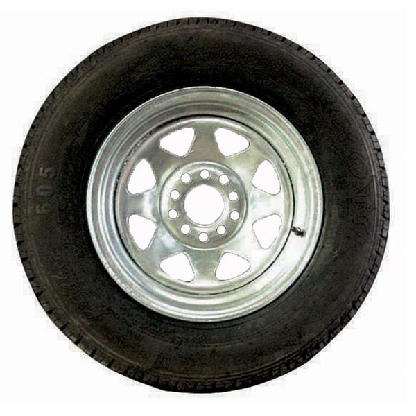 Spare Trailer Wheel Rim And Tyre Multi-Fit Hole Pattern 13" x 165
