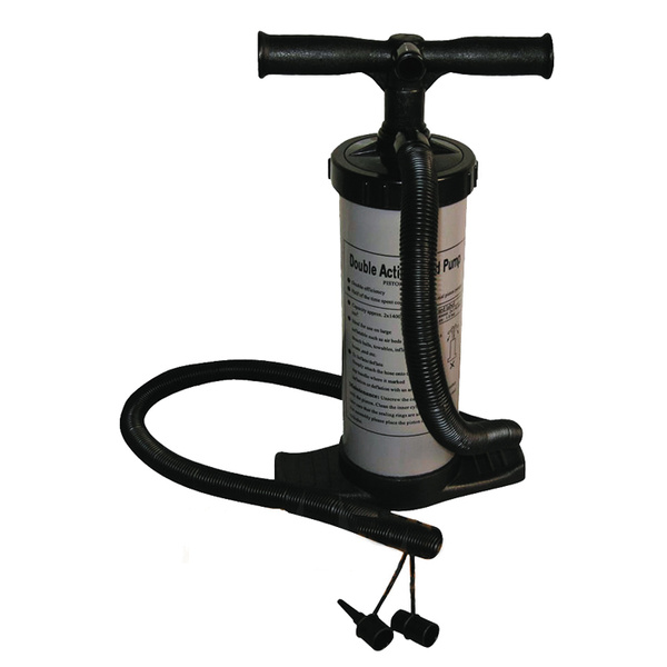 Double Action High Capacity Hand Inflator Pump With Nozzles For Inflatables