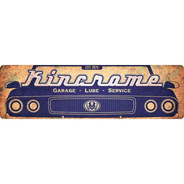Tin Sign 'Garage Lube Service'