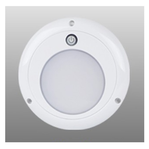 LED Exterior Interior LED Lamp With Switch Round 131mm