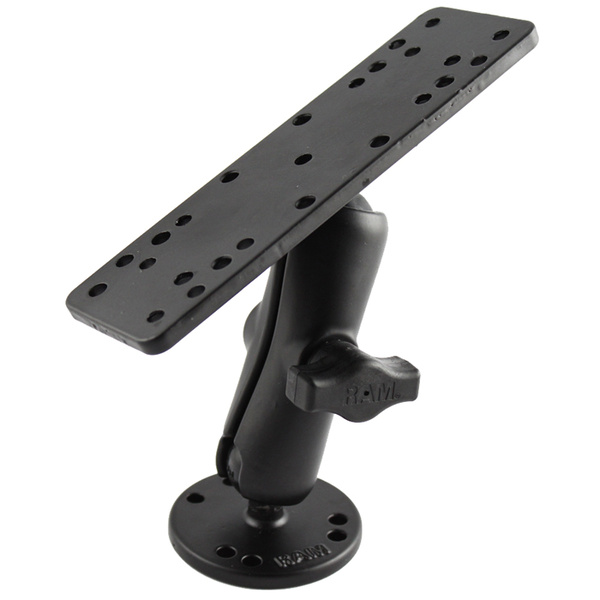 RAM Mount 1" (25mm) Ball Mount with 158mm X 50mm Rectangle Base & 63mm Round Base