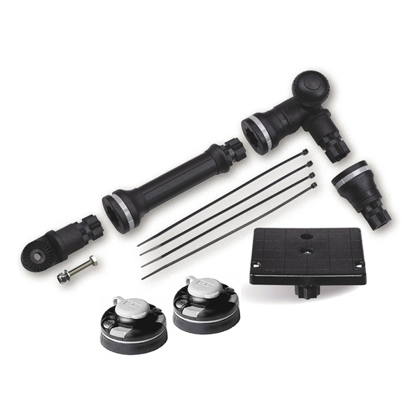 Railblaza Kayak And Canoe Sounder And Transducer Mount Kit With StarPorts Black