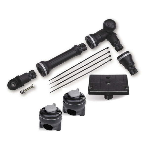 Railblaza Kayak And Canoe Sounder And Transducer Mount Kit With RailMount Kit Rail 19-25mm Tube Black