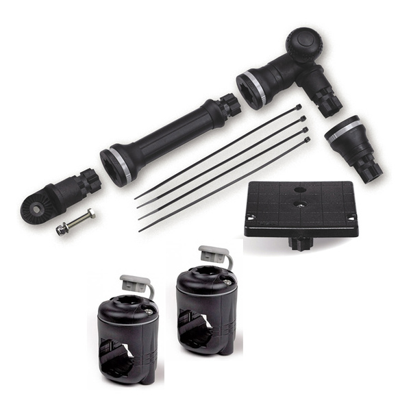 Railblaza Kayak And Canoe Sounder And Transducer Mount Kit With RailMount Kit Rail 30-41mm Tube Black