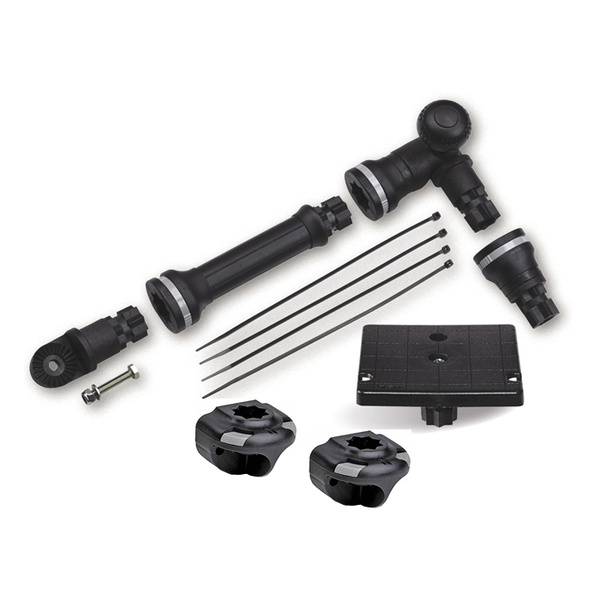 Railblaza Kayak And Canoe Sounder And Transducer Mount Kit With Side Mount SidePorts Black