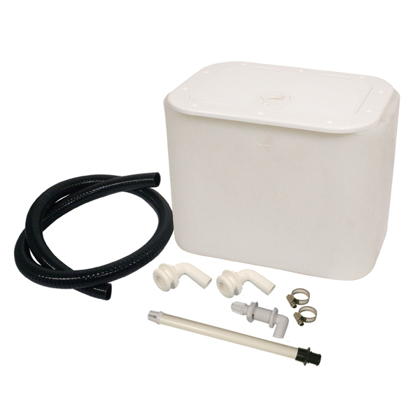 30 Litre Live Bait Tank Kit With Hinged Lid And Accessories