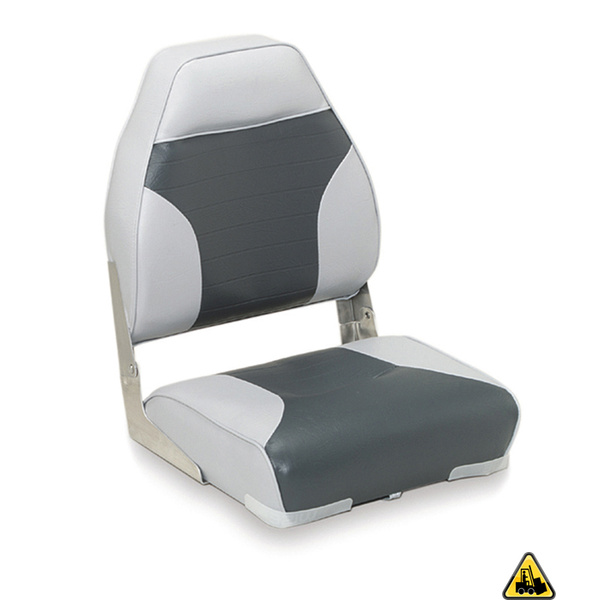 Deluxe High Back Heavy Duty Upholstered Folding Seat With Aluminium Hinges