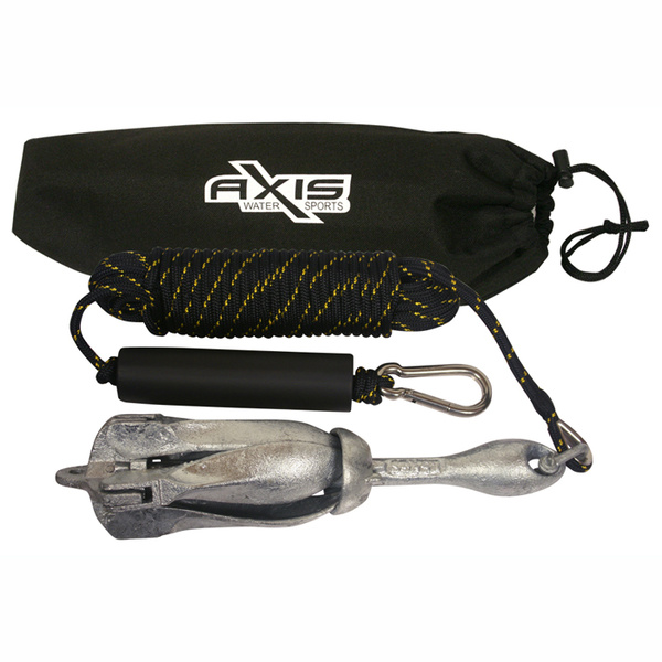 Small Ski Boat Anchor Kit Including 2.5KG Anchor, Rope, Float And Bag
