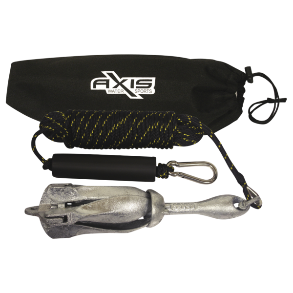 Complete Kayak Anchor Kit Including Anchor, Rope, Float And Bag