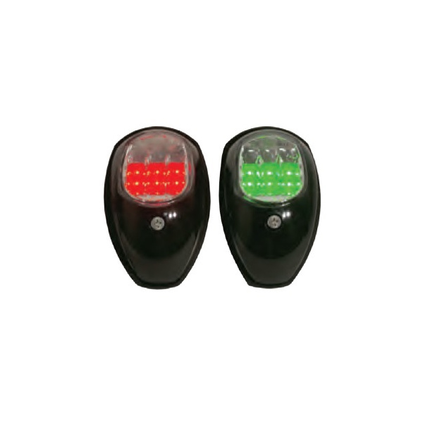 LED Side Mounting Navigation Lights Black