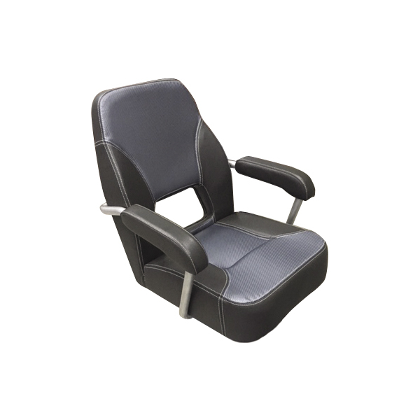 Mini Mojo Heavy Duty  Upholstered Seat Dark Grey With Light Grey