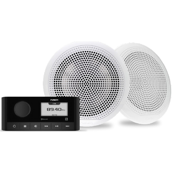 FUSION RA60 Compact Marine Stereo Kit With EL Classic Speakers