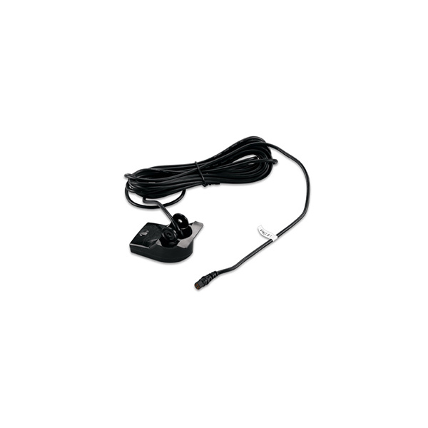 Garmin Plastic Transom Mount Transducer With Depth and Temperature, 4-Pin Dual Beam