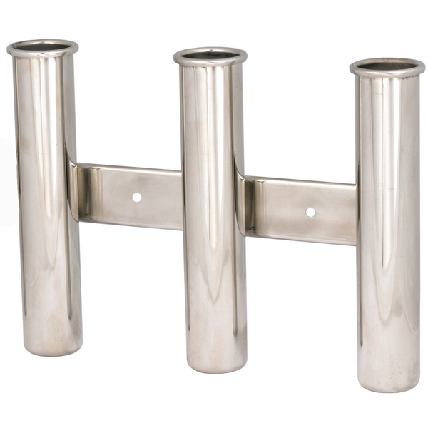 Stainless Steel Side Mount 3 Rod Rack With Gimble Pin Stop