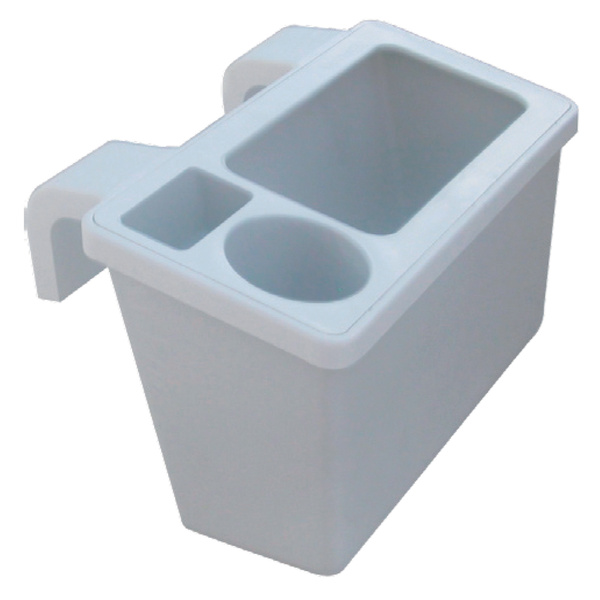 Gunwale Mounted Tackle Storage Bin With Drink Holder