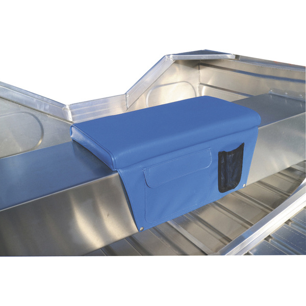Padded Boat Seat Cushion With Side Pockets Blue 600 x 300mm