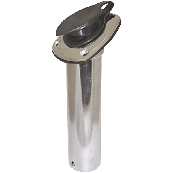 Heavy Duty Stainless Steel Angled Oval Head Rod Holder With Covering Cap