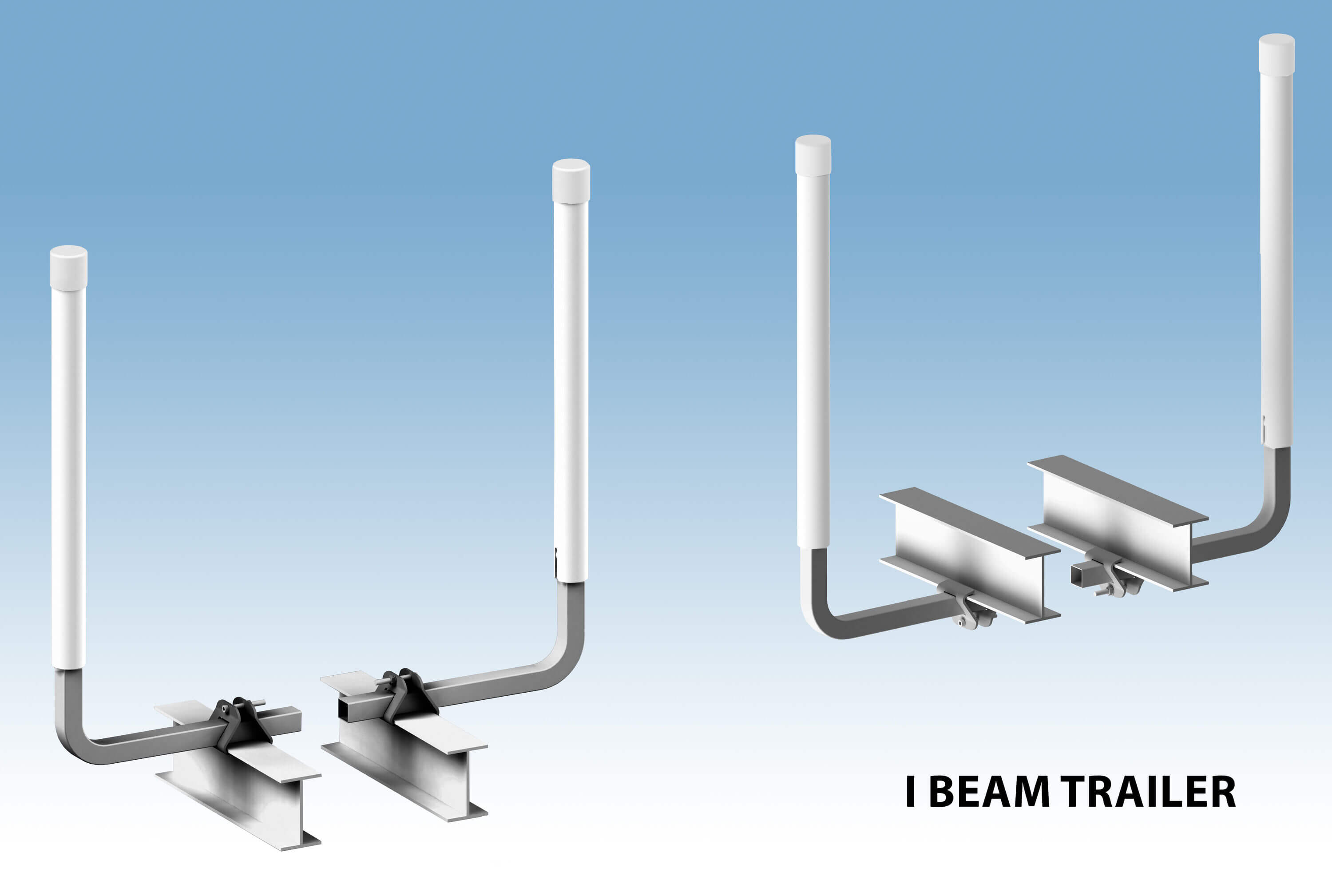 Boat Trailer Guide Poles 560mm - I Beam