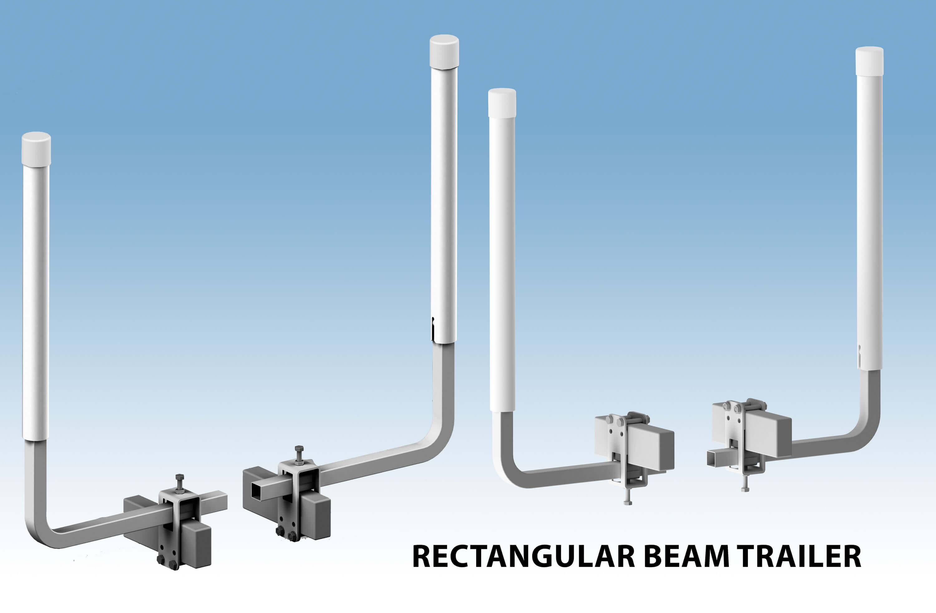 Boat Trailer Guide Poles 560mm - Rectangular Beam