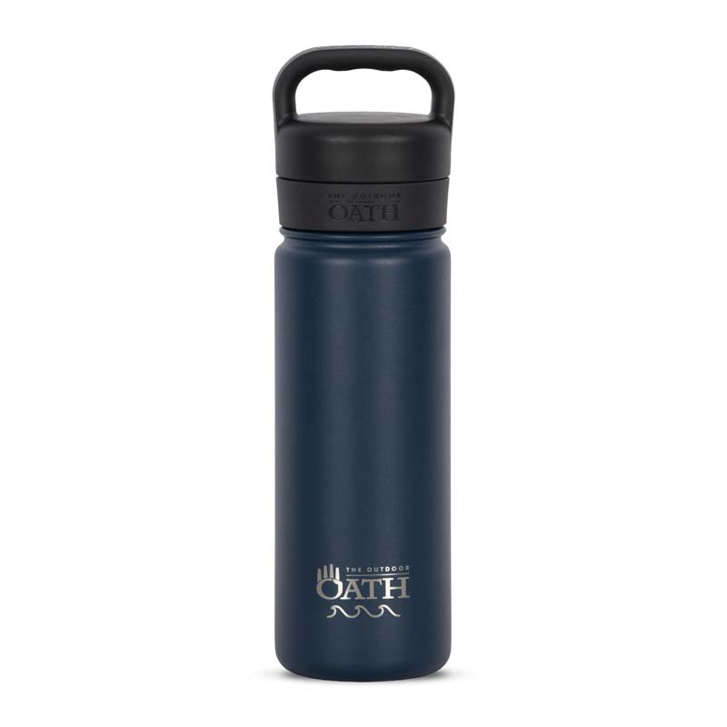 The Outdoor Oath 530ml/18oz Stainless Steel Bottle - Tasman Blue