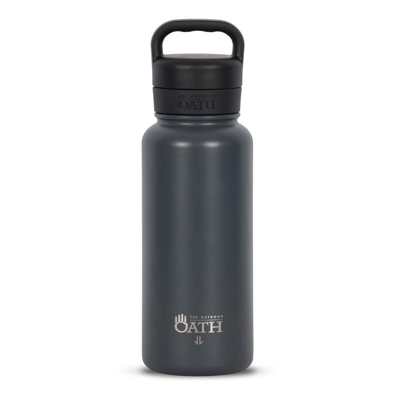 The Outdoor Oath 960ml/32oz Stainless Steel Bottle - Eastern Grey