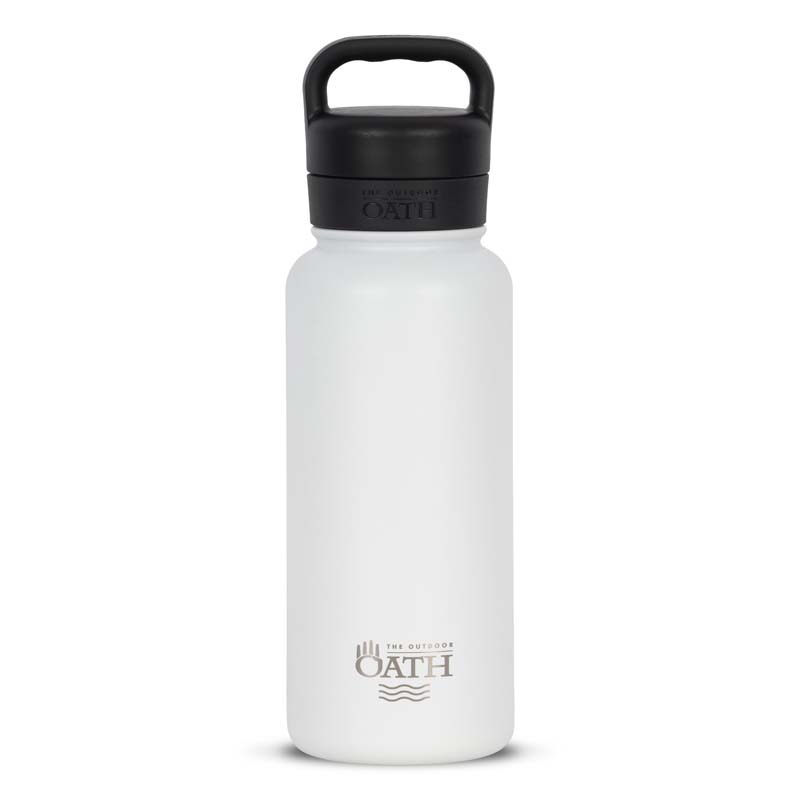 The Outdoor Oath 960ml/32oz Stainless Steel Bottle - White Haven