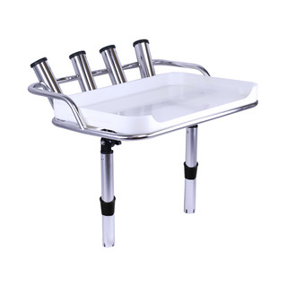 Stainless Steel Bait Board with 4 x  Rod Holders