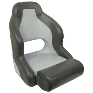 H52 Flip up Compact Boat Seat - Grey/Charcoal
